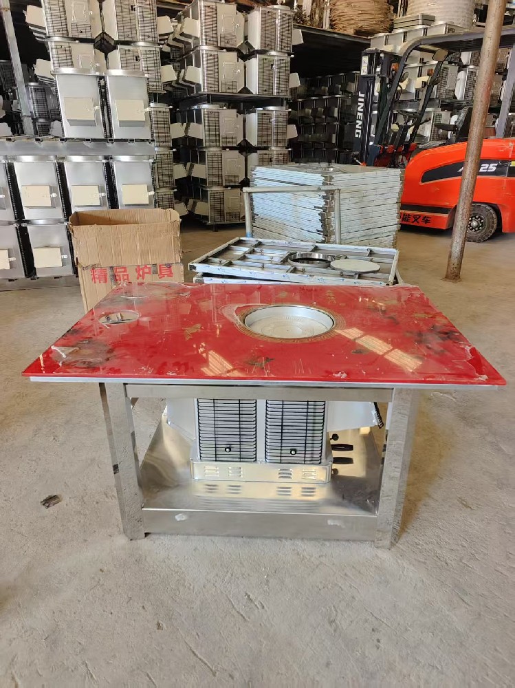 钢化硅酸盐板豪华茶几款  炉具